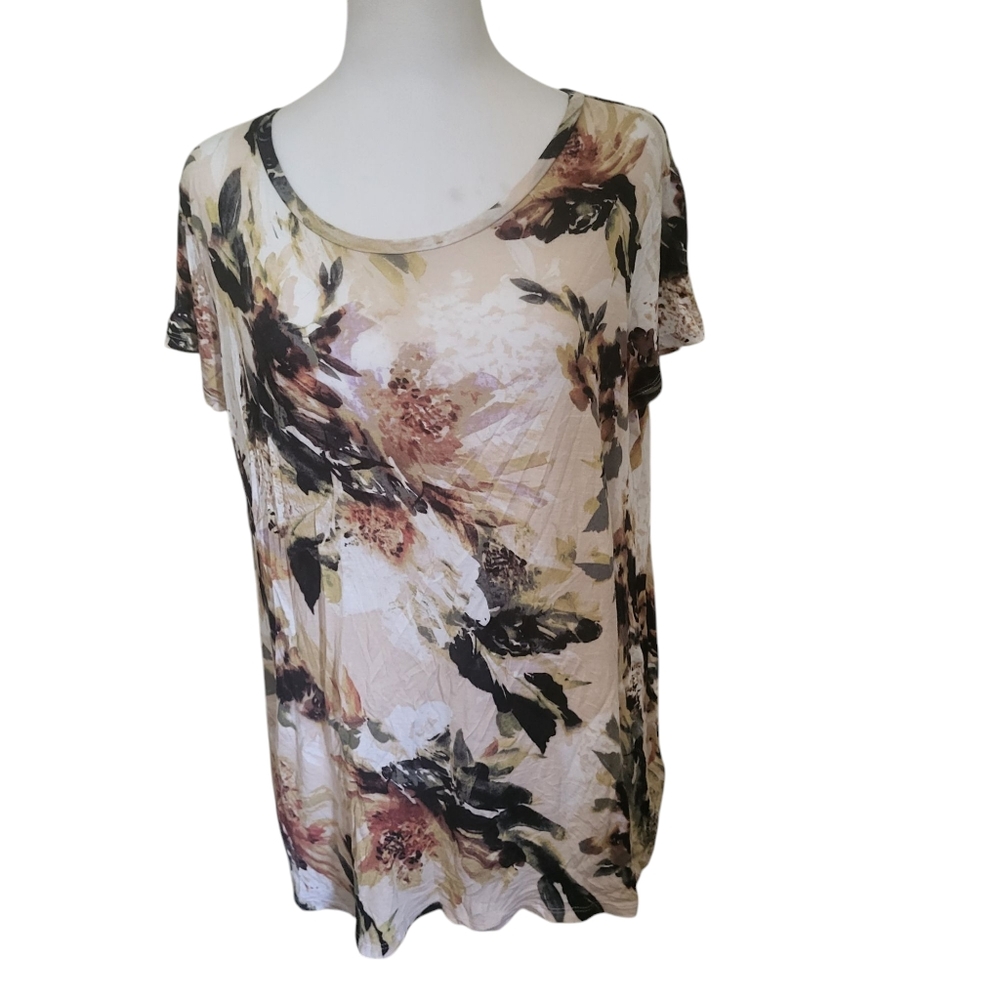 Simply Vera Floral Top sz L